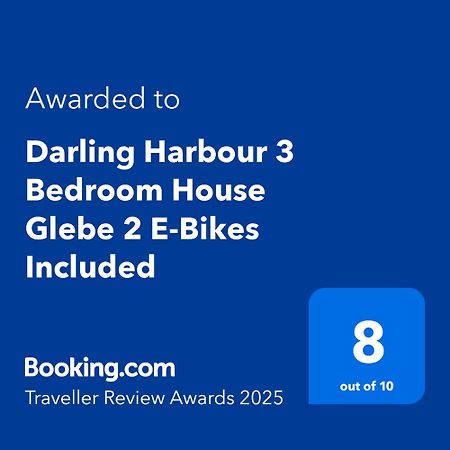 Darling Harbour 3 Bedroom House Glebe 2 E-Bikes Included Sydney Kültér fotó